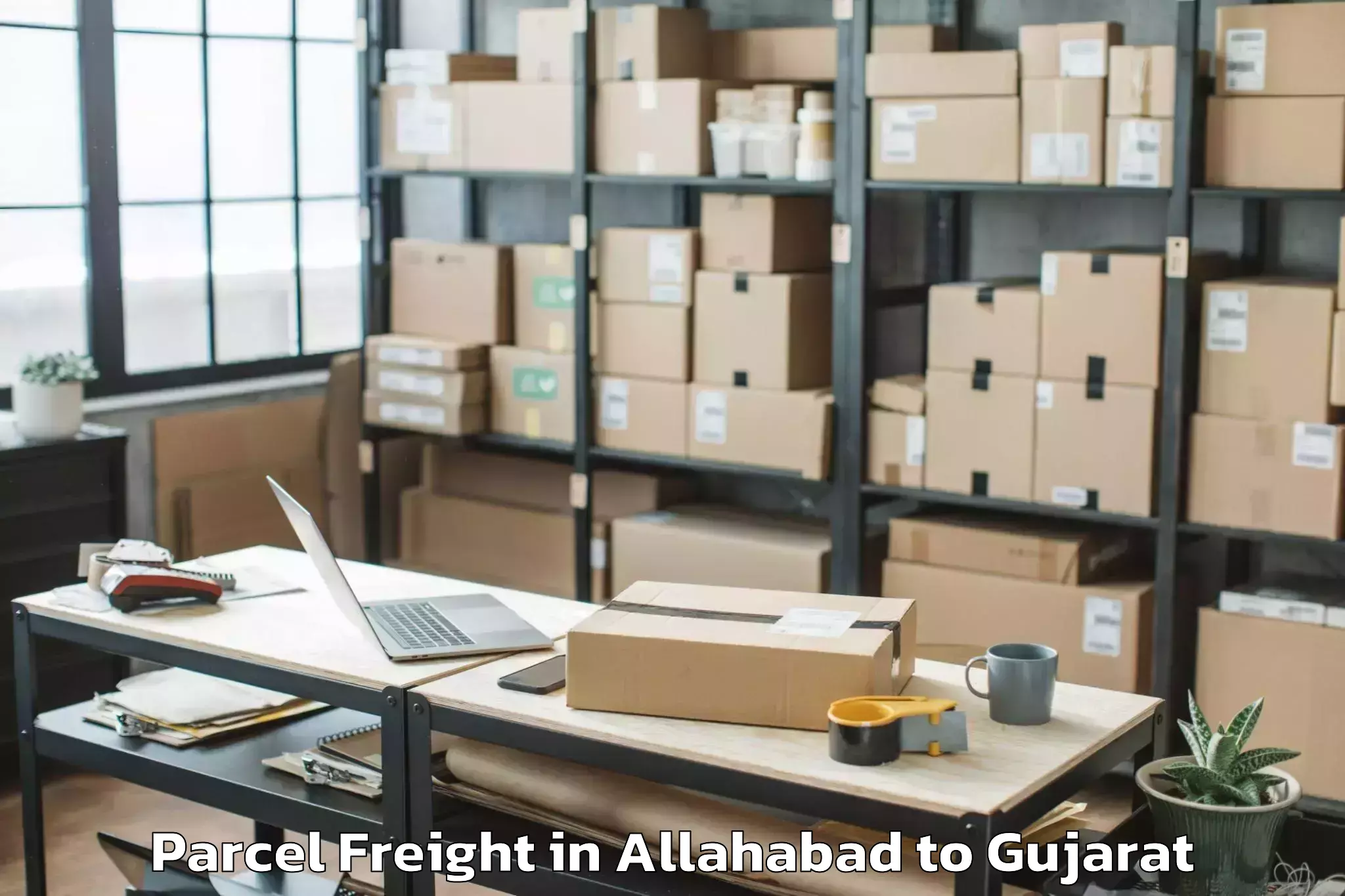 Affordable Allahabad to Khambhat Parcel Freight